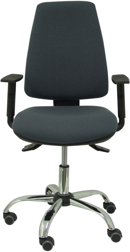 SILLA CON RUEDAS ELCHE RESPALDO Y ASIENTO BALI GRIS BRAZOS