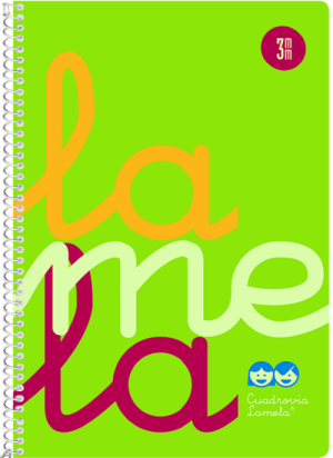 CUADERNO ESPIRAL 4º 80H 90G 3MM VERDE CUADROVIA PP.