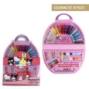 SET COLOREABLE 50 PIEZAS HELLO KITTY