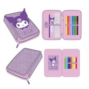 PLUMIER DOBLE HELLO KITTY KUROMI