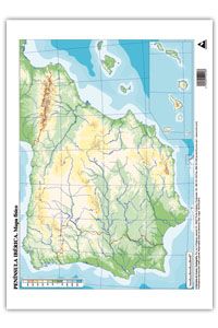Paq/50 mapas españa fisico mudos