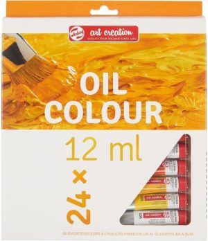 Estuche 24 tubos oleo 12 ml art creation colores surtidos