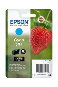 CARTUCHO TINTA ORIGINAL EPSON CIAN Nº29 C13T29824012
