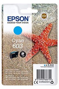 CARTUCHO TINTA ORIGINAL EPSON CIAN 603 C13T03U24010