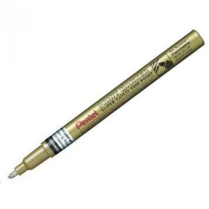 C/12 MARCADOR PERMANENTE MSP10 COLOR ORO PUNTA FINA