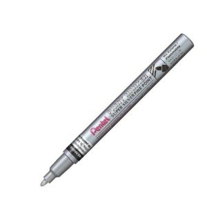 C/12 MARCADOR PERMANENTE MSP10 COLOR PLATA PUNTA FINA