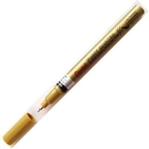 C/12 marcador permanente mfp10 color oro punta fina