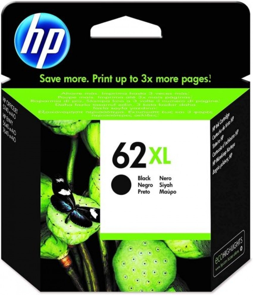 CARTUCHO TINTA ORIGINAL HP 62XL NEGRO C2P05AE