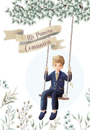 LIBRO COMUNION NIÑO COLUMPIO + AURICULARES