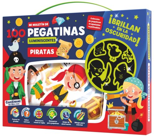 MALETIN 100 PEGATINAS PIRATAS
