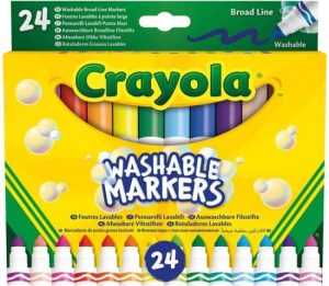 ESTUCHE 24 ROTULADORES SUPER LAVABLES MAXI PUNTA CRAYOLA
