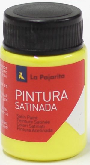 C/6 bote pintura satinada la pajarita amarillo limon base latex