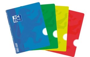 Paq/10 libreta openflex a4 48h. 90g. rayado 2 margenes capa plástico colores surtidos