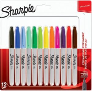 ESTUCHE 12 ROTULADORES SHARPIE FINO COLORES SURTIDOS