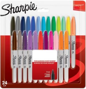 Estuche 24 rotuladores sharpie fino colores surtidos