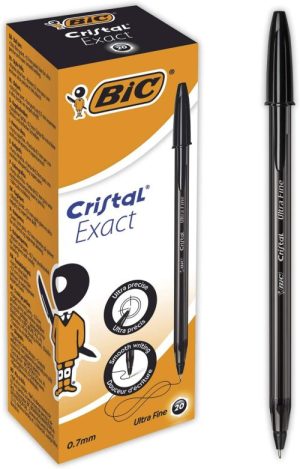 C/20 BOLIGRAFO BIC CRISTAL EXACT NEGRO