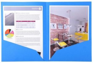 Paq/25 subcarpetas doble bolsa a4 210g color turquesa