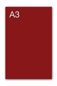 PAQ/50 CARTULINAS IRIS A3 185G. GRANATE