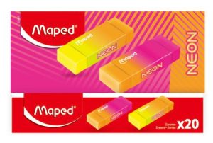 Expositor 20 goma de borrar neon colores surtidos