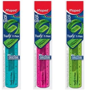REGLA FLEXIBLE 15 CM TWIST'N FLEX MAPED