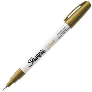 C/12 rotulador sharpie metalic oro marcador permanente punta fino