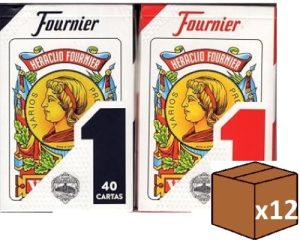 (PACK 12U.) 50 NAIPES ESPAÑOLES Nº27 ESTUCHE DE PLASTICO