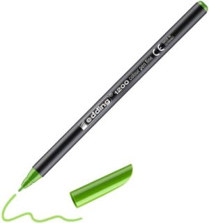 c/10 rotulador edding 1200 verde claro 11 punta de fibra