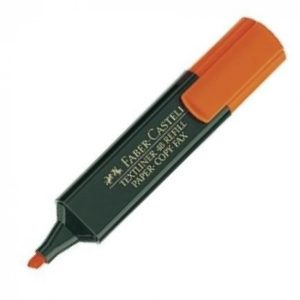 C/10 marcador fluorescente textliner 48 naranja faber-castell