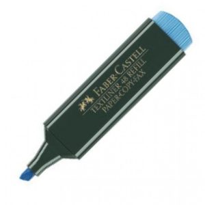 C/10 marcador fluorescente textliner 48 azul faber-castell