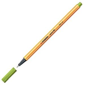 C/10 STABILO POINT 88 VERDE MANZANA Nº33 PUNTA DE FIBRA 0,4