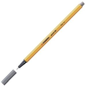 C/10 STABILO POINT 88 GRIS OSCURO Nº96 PUNTA DE FIBRA 0,4MM