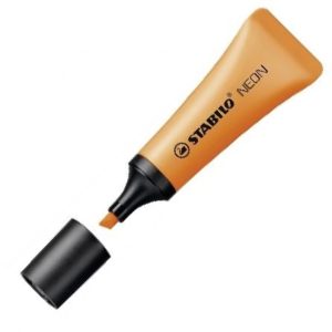 C/10 marcadores fluorescentes stabilo neon naranja