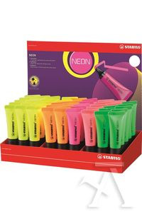 EXP 45 MARCADORES STABILO NEON COLORES SURTIDOS
