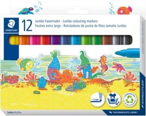 Estuche 12 rotulador grueso noris jumbo 340 colores surtidos