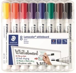Estuche 8 rotuladores lumocolor whiteboard 351 colores surtidos
