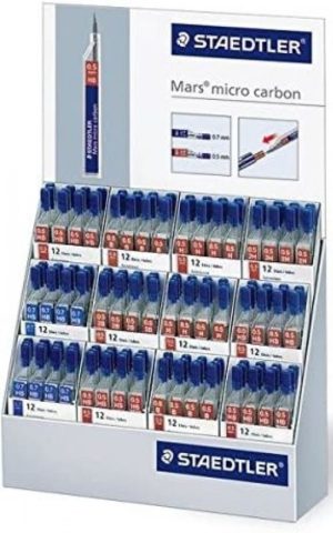 EXPOSITOR 144 TUBOS MINAS 0,5MM MARS MICRO CARBON