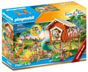 AVENTURA EN LA CASA DEL ARBOL CON TOBOGAN PLAYMOBIL