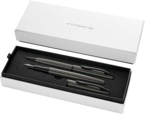 Set boligrafo + estilográfica jazz noble piedra