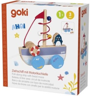 BARCO DE ARRASTRE AHOY CON LAZO DE MOTRICIDAD