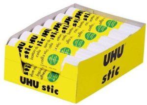 EXP 12 BARRAS PEGAMENTO UHU 40G