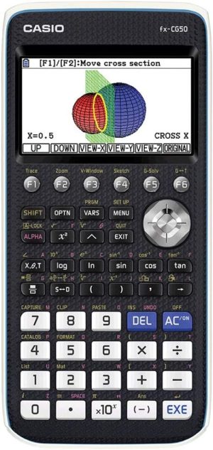 Calculadora científica gráfica FX-CG50 8 líneas 21 caracteres pantalla color 3D memoria 16 MB conexión USB