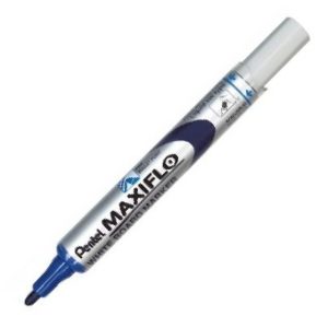 C/12 rotulador para pizarra blanca maxiflo s color azul punta media pentel