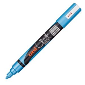 ROTULADOR TIZA LIQUIDA AZUL CLARO UNI-CHALK MARKER PWE