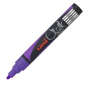 ROTULADOR TIZA LIQUIDA VIOLETA UNI-CHALK MARKER PWE M5