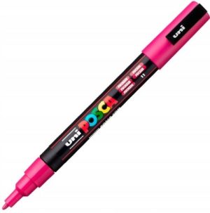 MARCADOR UNI-POSCA PC3M COLOR FUCSIA PUNTA 0.9-1.3MM