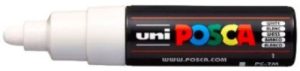 Marcador uni-posca pc7m color blanco punta 4,5-5,5mm
