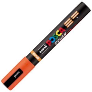 MARCADOR UNI-POSCA BRUSH PUNTA 1-4MM PC-5BR COLOR NARANJA