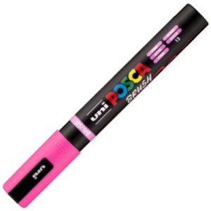 MARCADOR UNI-POSCA BRUSH PUNTA 1-4MM PC-5BR COLOR ROSA
