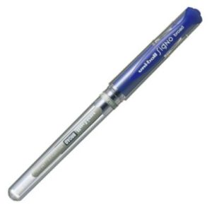 C/12 boligrafos uni-ball signo broad azul 1mm