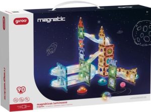 JUEGO MAGNETICO LUMINOSO 90 PIEZAS GIROS